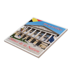 zBE020 BRYSSELS BRUXELLES Palace of the Nation Kakelplatta