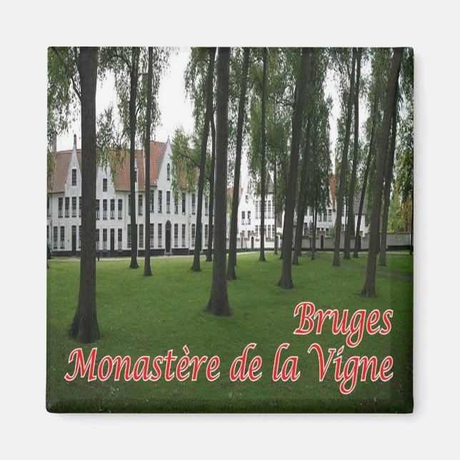 zBE035 BRUGGE Vinvindklostret, Belgien, Magnet (Framsidan)