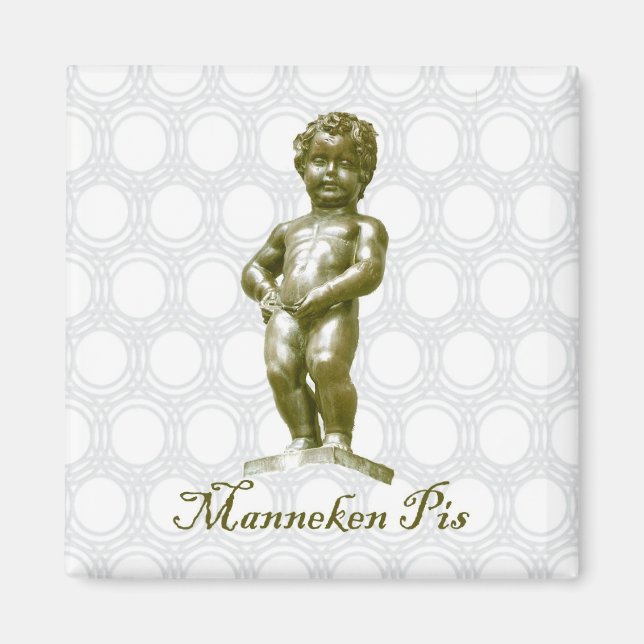 zBE054 MANNEKEN PIS Bryssel Bruxelles, Fridge Magnet (Framsidan)