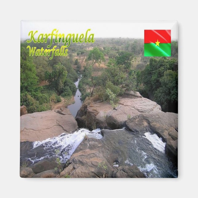 zBF011 KARFINGUELA, Burkina Faso, Fridge Magnet (Framsidan)