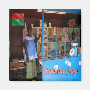zBF014 BURKINA FASO, Burkinabé, Afrika, Fridge Magnet