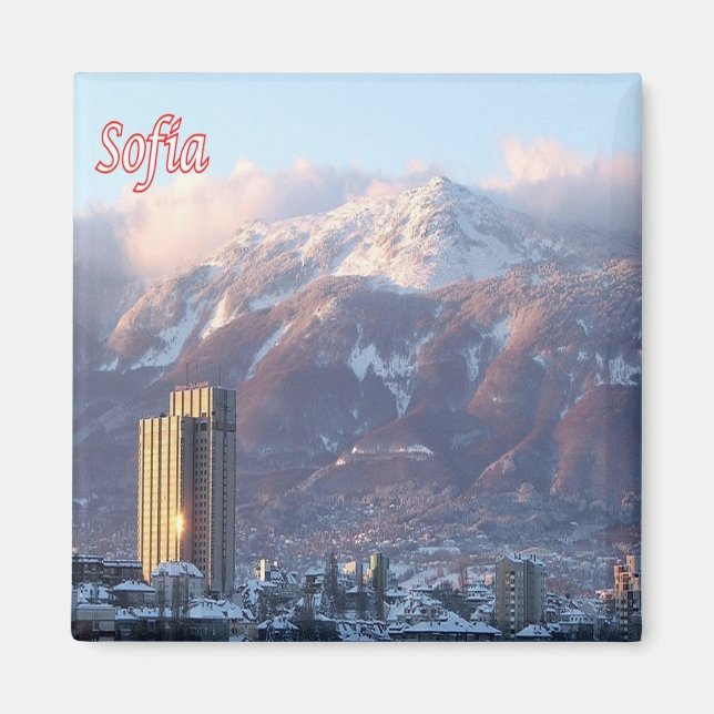zBG008 SOFIA Bulgaria, Fridge Magnet (Framsidan)