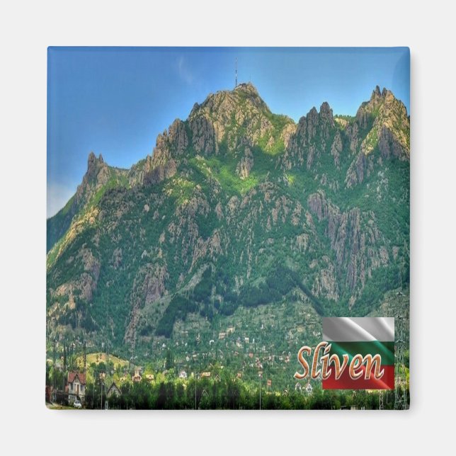 zBG010 SLIVEN Bulgarien, Fridge Magnet (Framsidan)
