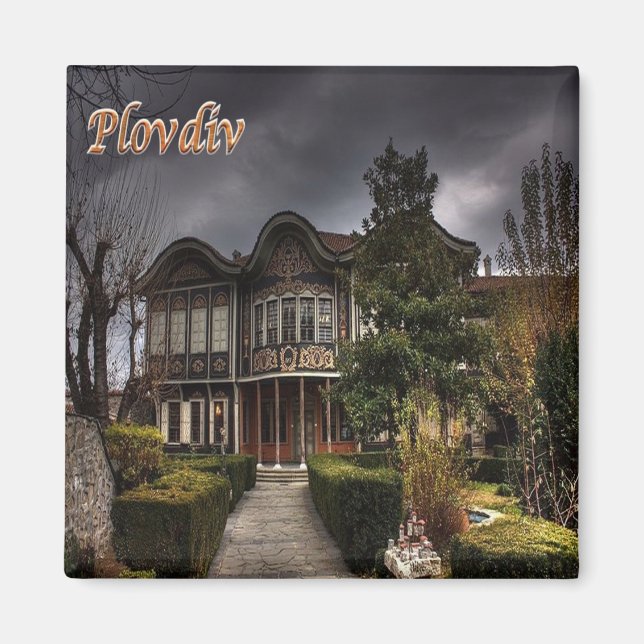 zBG012 PLOVDIV Bulgarien, Fridge Magnet (Framsidan)