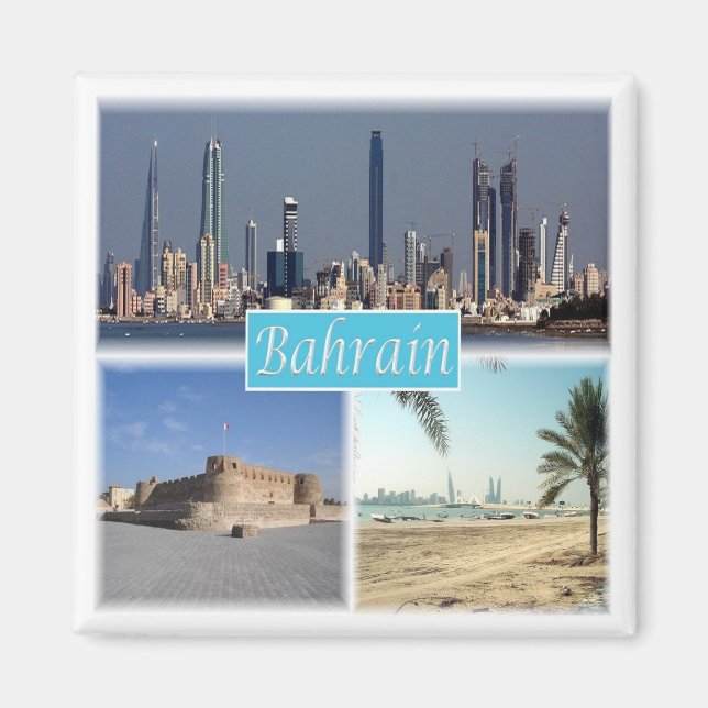 zBH011 BAHRAIN, Asien, Fridge Magnet (Framsidan)