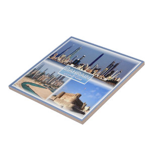 zBH012 BAHRAIN, Manama, Arad Fort, Asien, Kakelplatta