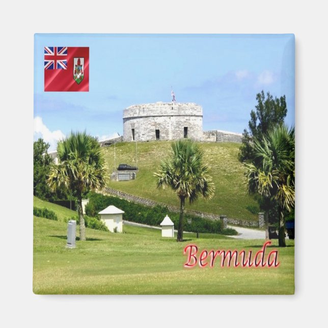 zBM005 BERMUDA, Fort Saint Catherine, Fridge Magnet (Framsidan)