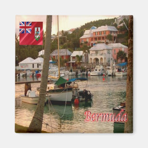 zBM007 BERMUDA, Flatts Village, Amerika, Fridge Magnet