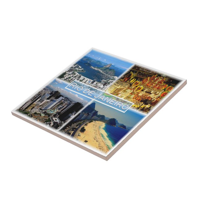 zBR003 RIO DE JANEIRO, Mosaic, Brasilien Kakelplatta (Sidan)
