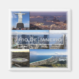 zBR004 RIO DE JANEIRO, Mosaic, Brasilien, Fridge Magnet
