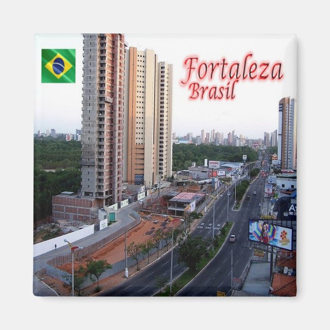 zBR034 FORTALEZA, Brasilien, Amerika, Fridge Magnet (Framsidan)