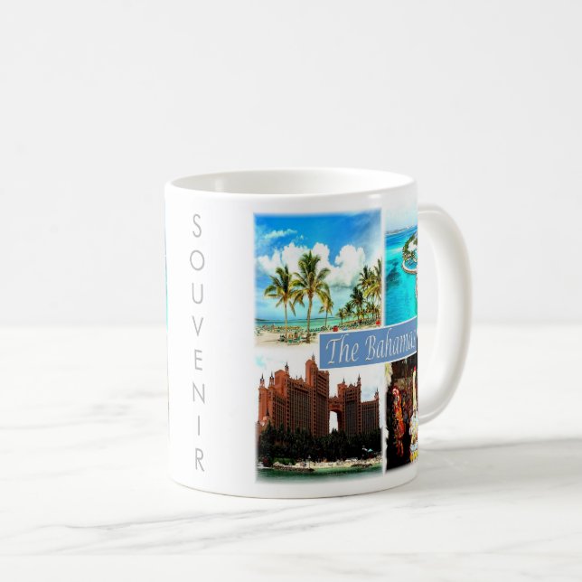 zBS004 BAHAMAS mosaic, Amerika Kaffemugg (Framsida höger)