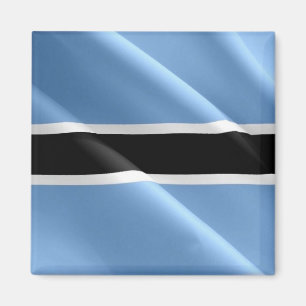 zBW002 BOTSWANA WAVING FLAGGA, Afrika, Fridge Magnet