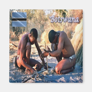 zBW013 BOTSWANA, BushmenSan, Afrika, Fridge Magnet