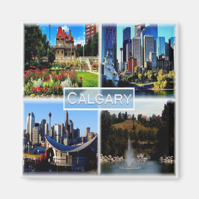 zCA006 CALGARY, Mosaic, Alberta, Kanada, Fridge Magnet (Framsidan)