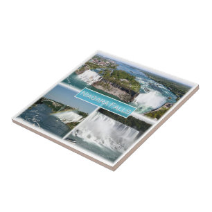 zCA012 NIAGARA FALLS från Rainbow bridge, Kakelplatta