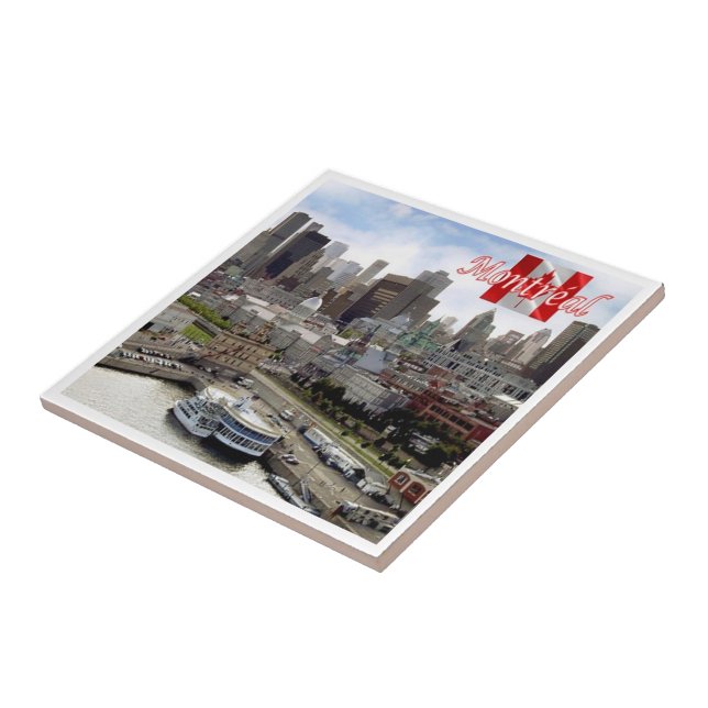 zCA024 MONTREAL Panorama, Kanada Kakelplatta (Sidan)