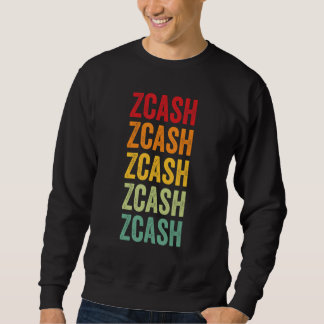 Zcash krypto regnbågstextdesign lång ärmad tröja
