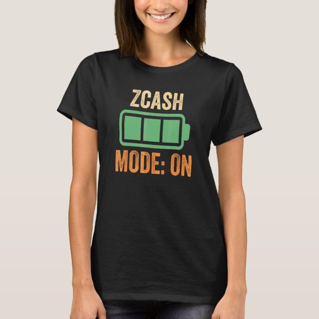 Zcash-läge På Krypto T Shirt (Framsida)