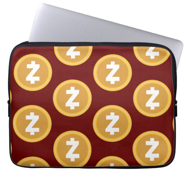 zcash stil-kryptosäck laptop fodral (Framsidan)
