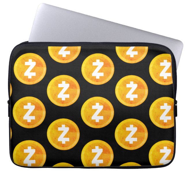 zcash stil-kryptosäck laptop fodral (Framsidan)