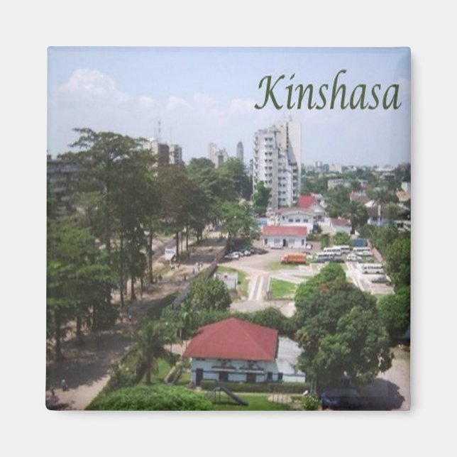 zCD006 KINSHASA, CONGO, Afrika, Fridge Magnet (Framsidan)