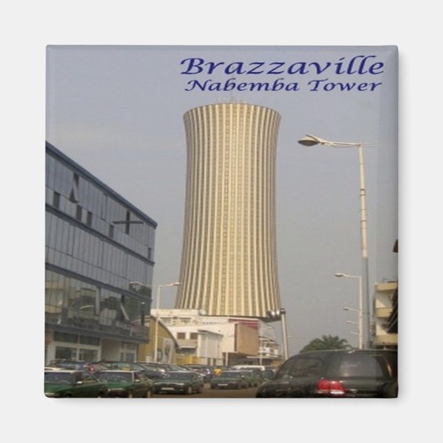 zCG007 BRAZZAVILLE, Republiken Kongo, Fridge Magnet (Framsidan)