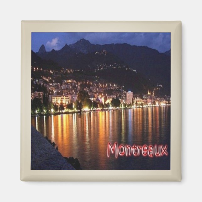 zCH007 MONTREAUX by Nattschweiziska - Fridge Magne Magnet (Framsidan)
