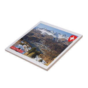 zCH018 SAINT MORITZ Schweiz - Kakelplatta