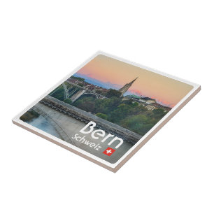 zCH022 BERN Downtown Schweiz Kakelplatta