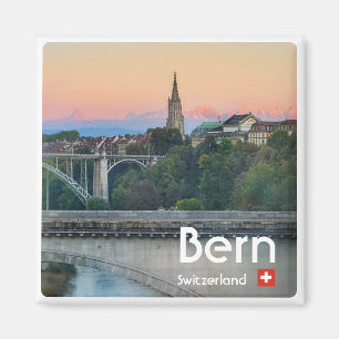 zCH022 BERN Downtown Schweiz, kylskåp Magnet