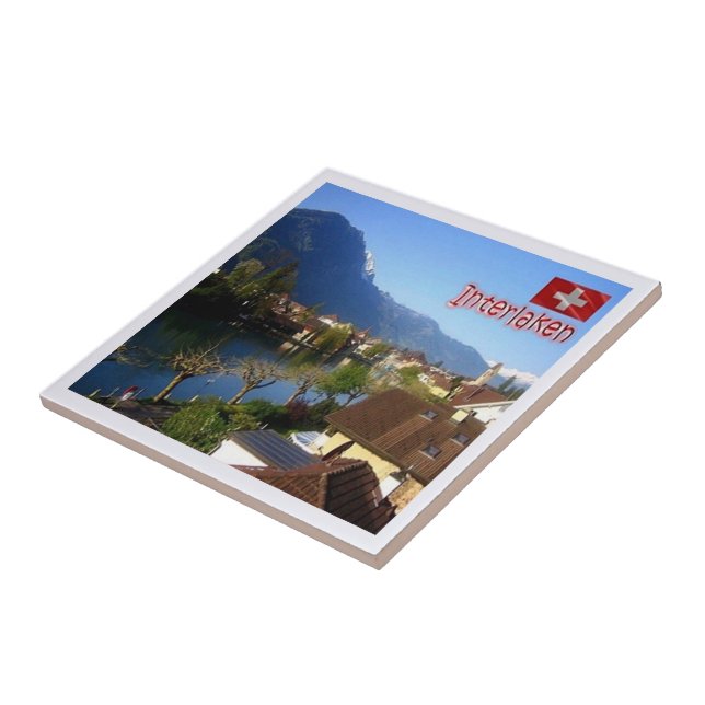 zCH026 INTERLAKEN Schweiz - Kakelplatta (Sidan)