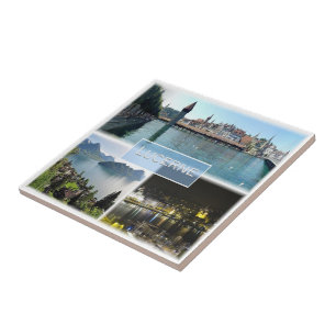 zCH043 LUCERNE Schweiz Kakelplatta