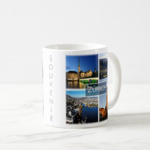 zCH046 ZURICH Swiss Schweiz Kaffemugg