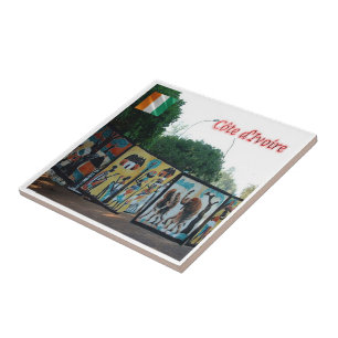 zCI004 IVORY KUSTEN, Batik yakro, Afrika Kakelplatta