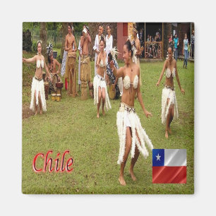 zCL025 CHILE, Dancers Påsk, Fridge Magnet