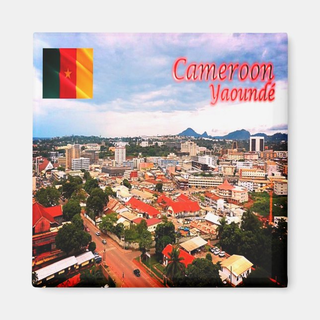 zCM006 YAOUNDE', Kamerun, Afrika, Fridge Magnet (Framsidan)