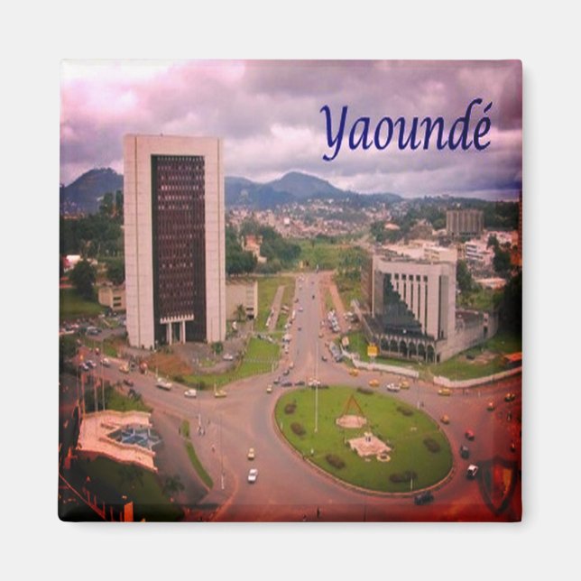 zCM008 YAOUNDE', Kamerun, Afrika, Fridge Magnet (Framsidan)