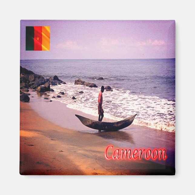 zCM009 CAMEROON Panorama, Afrika, Fridge Magnet (Framsidan)