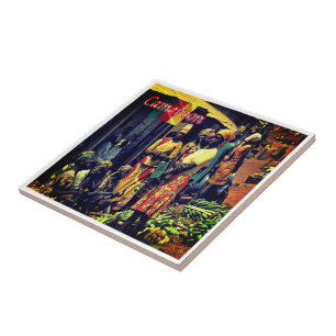 zCM016 CAMEROON, Kvinnor, Afrika Kakelplatta