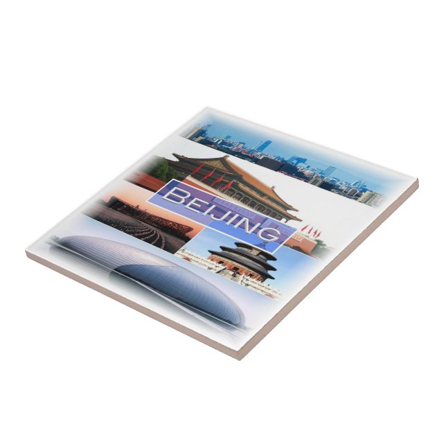 zCN009 BEIJING, China, Asien, Kakelplatta (Sidan)