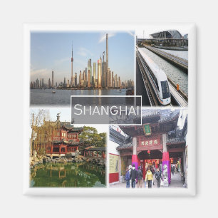 zCN012 SHANGHAI, China, Asien, Fridge Magnet