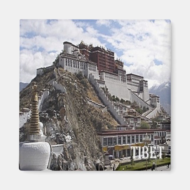 zCN017 TIBET, China, Asien, Fridge Magnet (Framsidan)