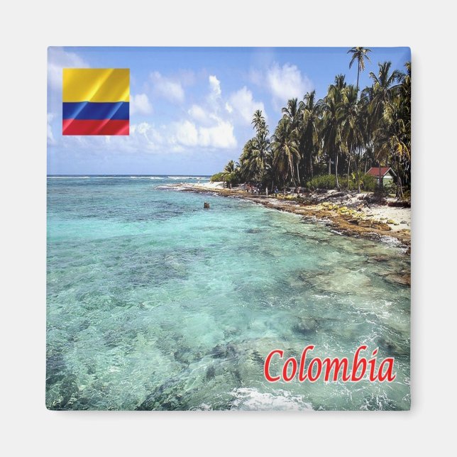 ZCO008 COLOMBIA, San Andrés skärgård, Fridge Magnet (Framsidan)