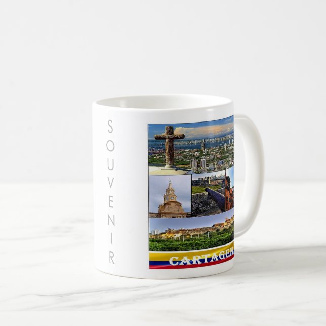 zCO07 CARTAGENA mosaic, Colombia Kaffemugg (Framsida höger)