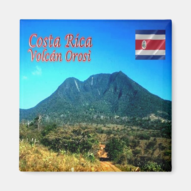 zCR010 COSTA RICA, Volcan Orosì, Amerika, Fridge Magnet (Framsidan)