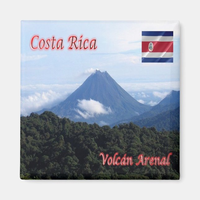 zCR011 COSTA RICA, Volcan Arenal, Amerika, Fridge Magnet (Framsidan)