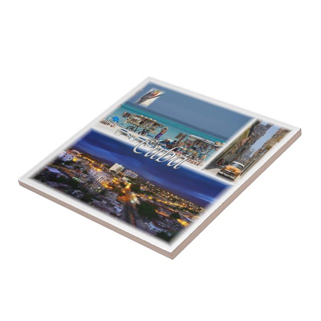 zCU006 CUBA, Mosaic, Amerika Kakelplatta (Sidan)