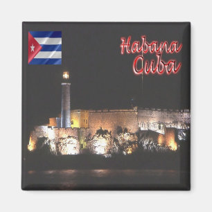 zCU007 HAVANA, fyr, Kuba, Amerika, Fridge Magnet