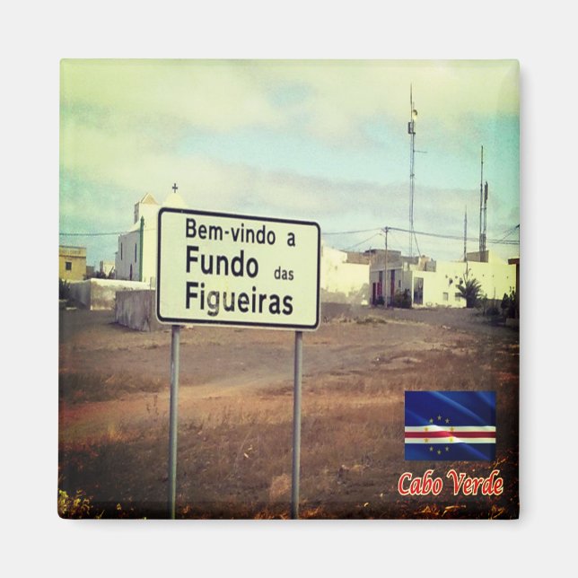 zCV008 CAPE VERDE, Fundo das Figueiras, Fridge Magnet (Framsidan)